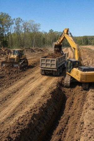 Excavadoras y bulldozers